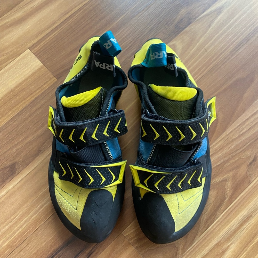 Scarpa Yellow and Black Men's Athletic Shoes